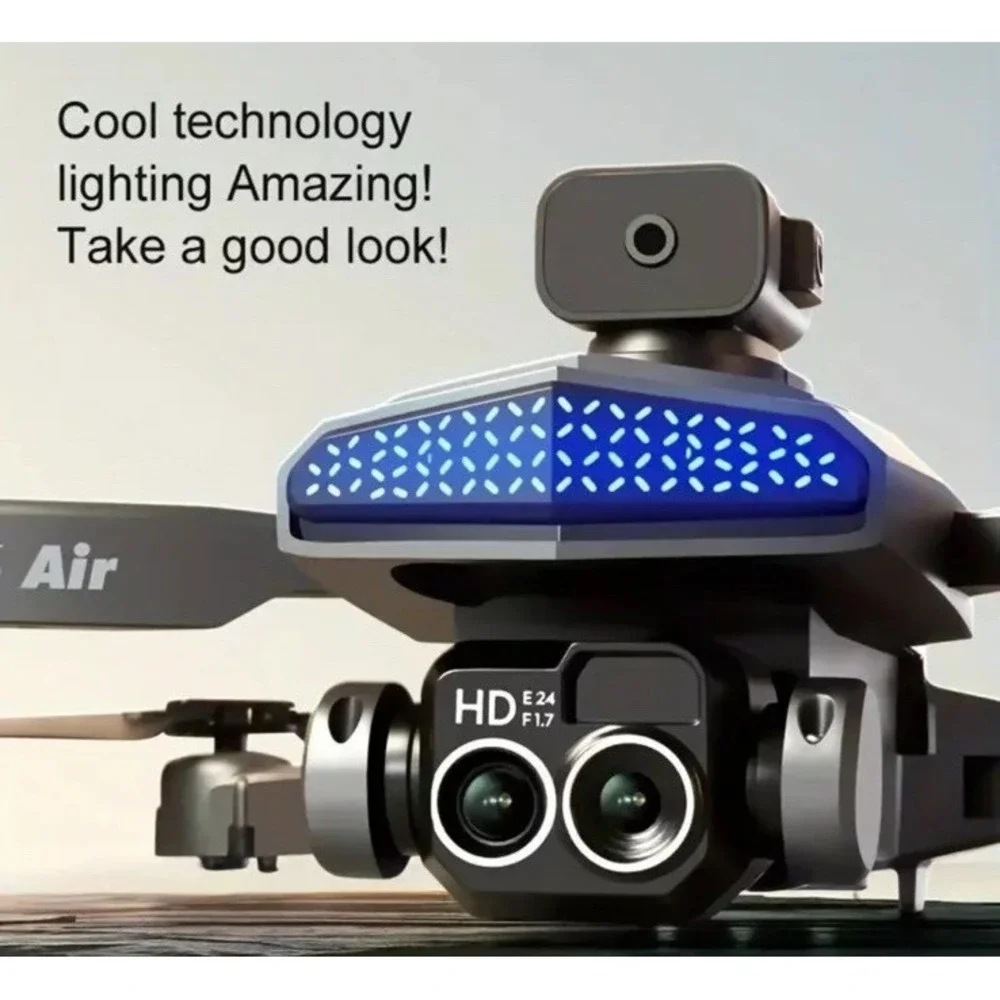 DLRC D6 AIR HD Dual Camera Drone Foldable WiFi FPV Quadcopter w/2 Batteries/Case